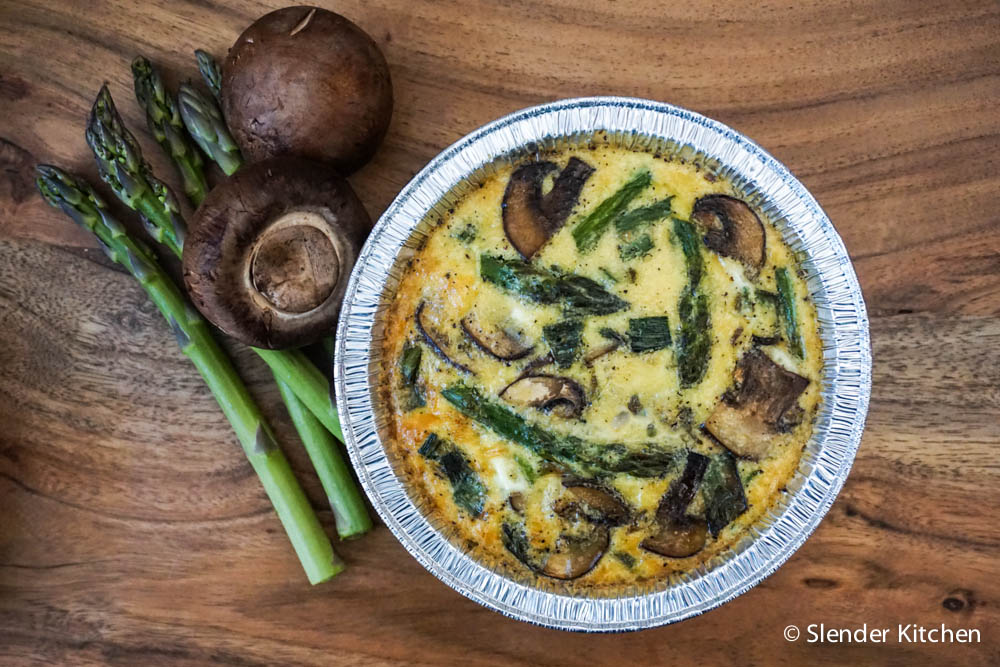 Asparagus and Mushroom Quinoa Frittatas - Slender Kitchen