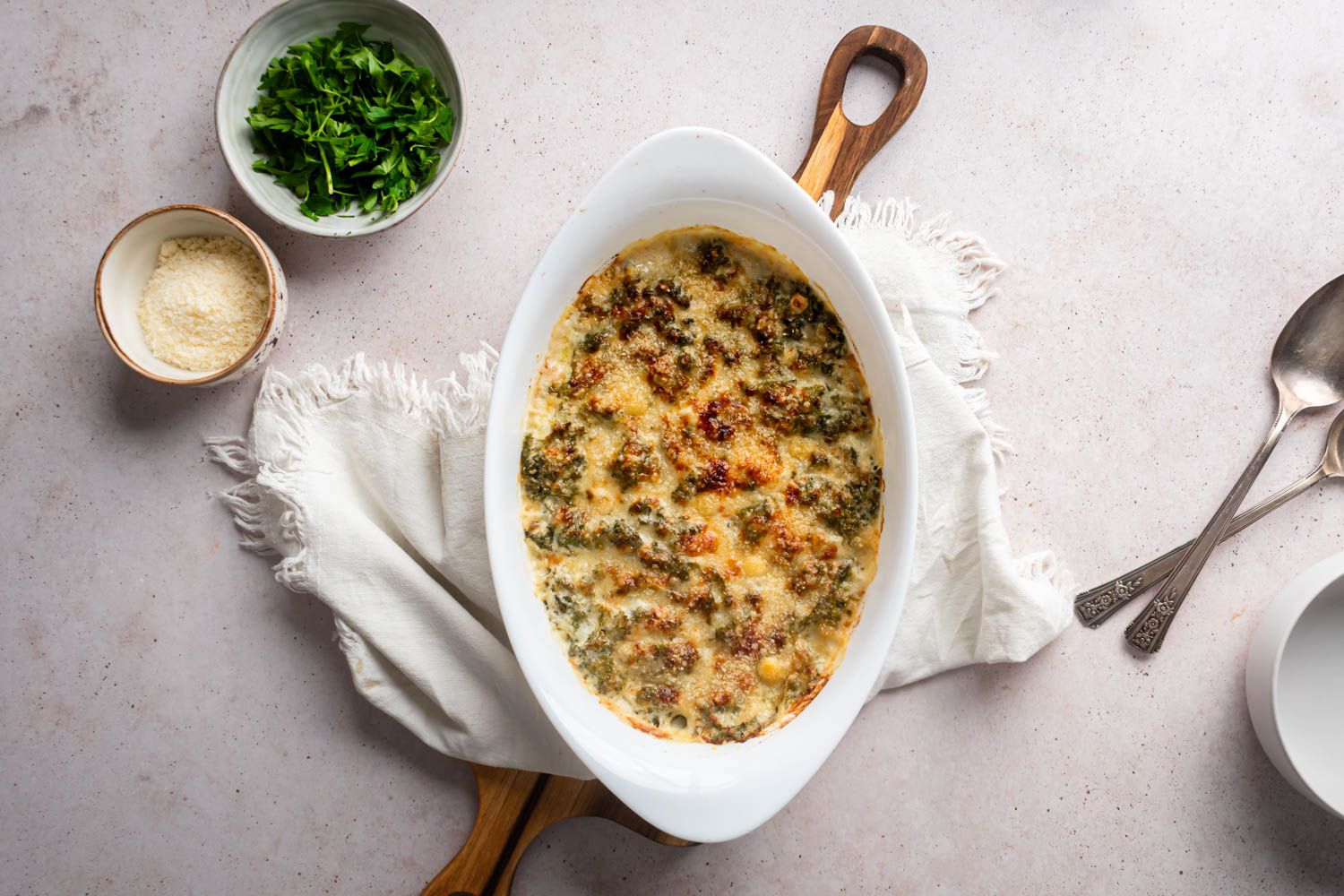 Creamed Kale makes a yummy low carb side dish instead of creamed corn.