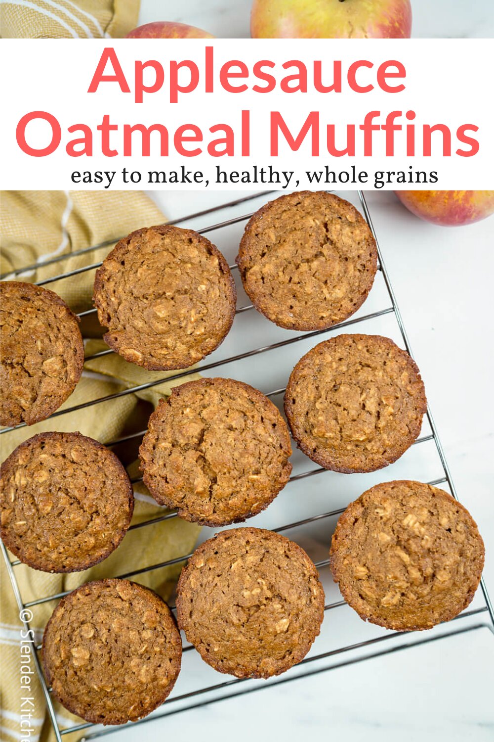 Applesauce Oatmeal Muffins Slender Kitchen