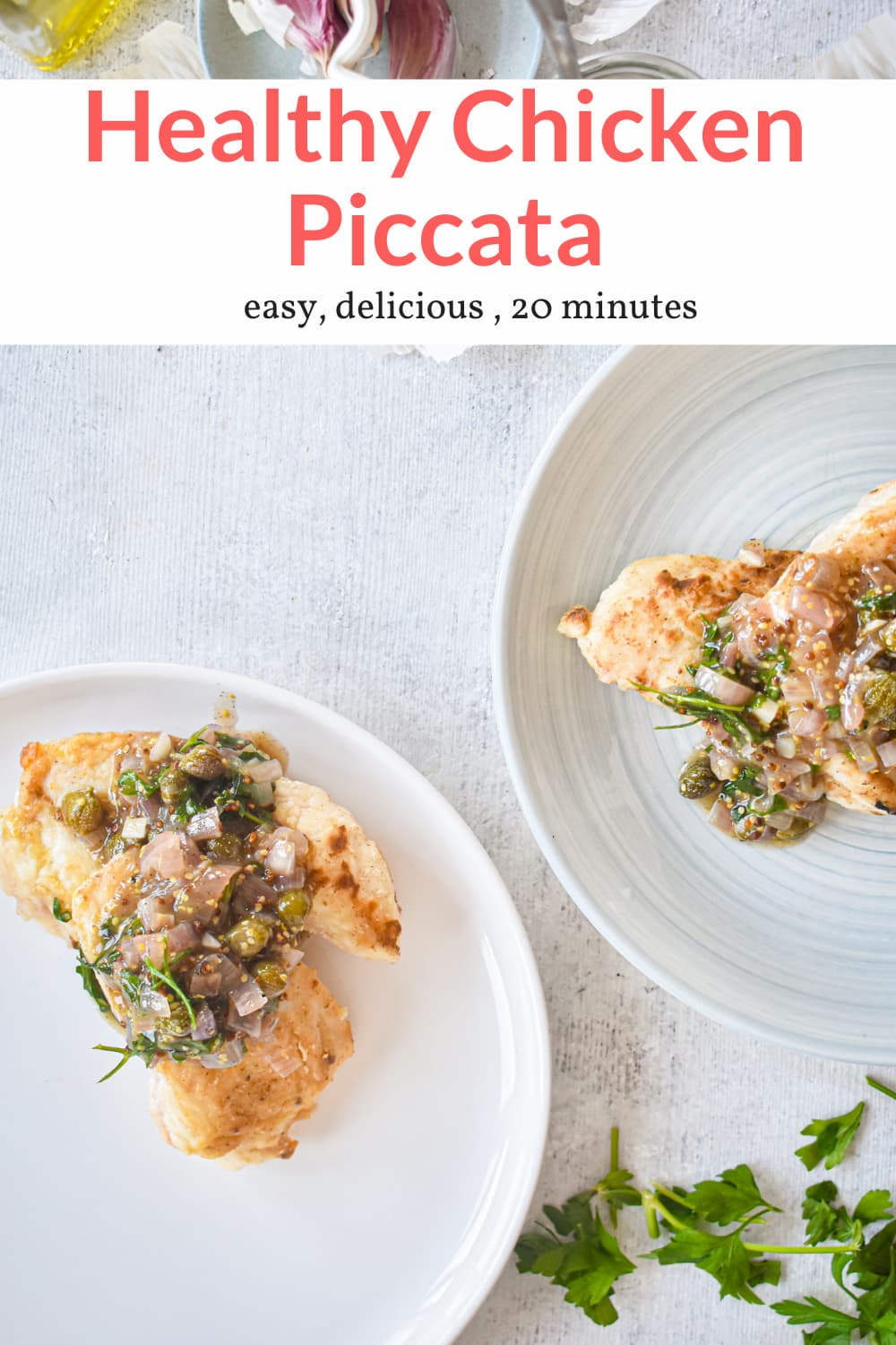 Healthy Chicken Piccata - Slender Kitchen