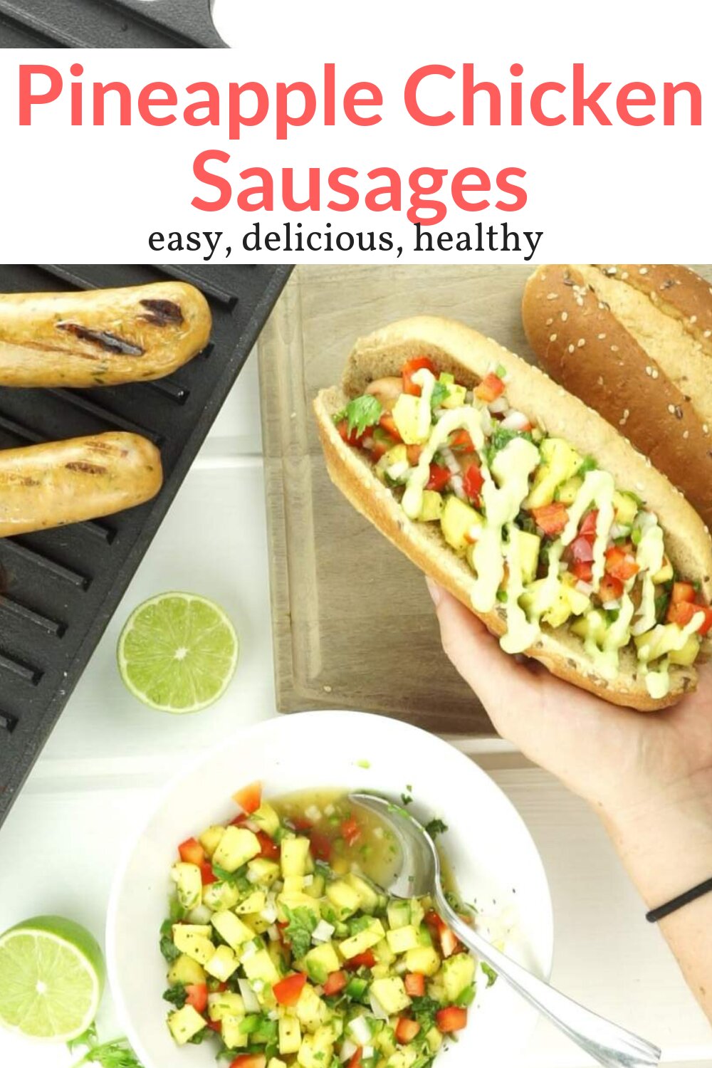 Pineapple Chicken Sausages Slender Kitchen