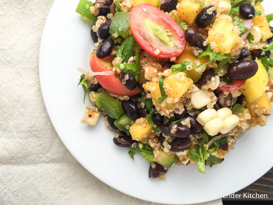 Black Bean, Mango, and Quinoa Salad Slender Kitchen