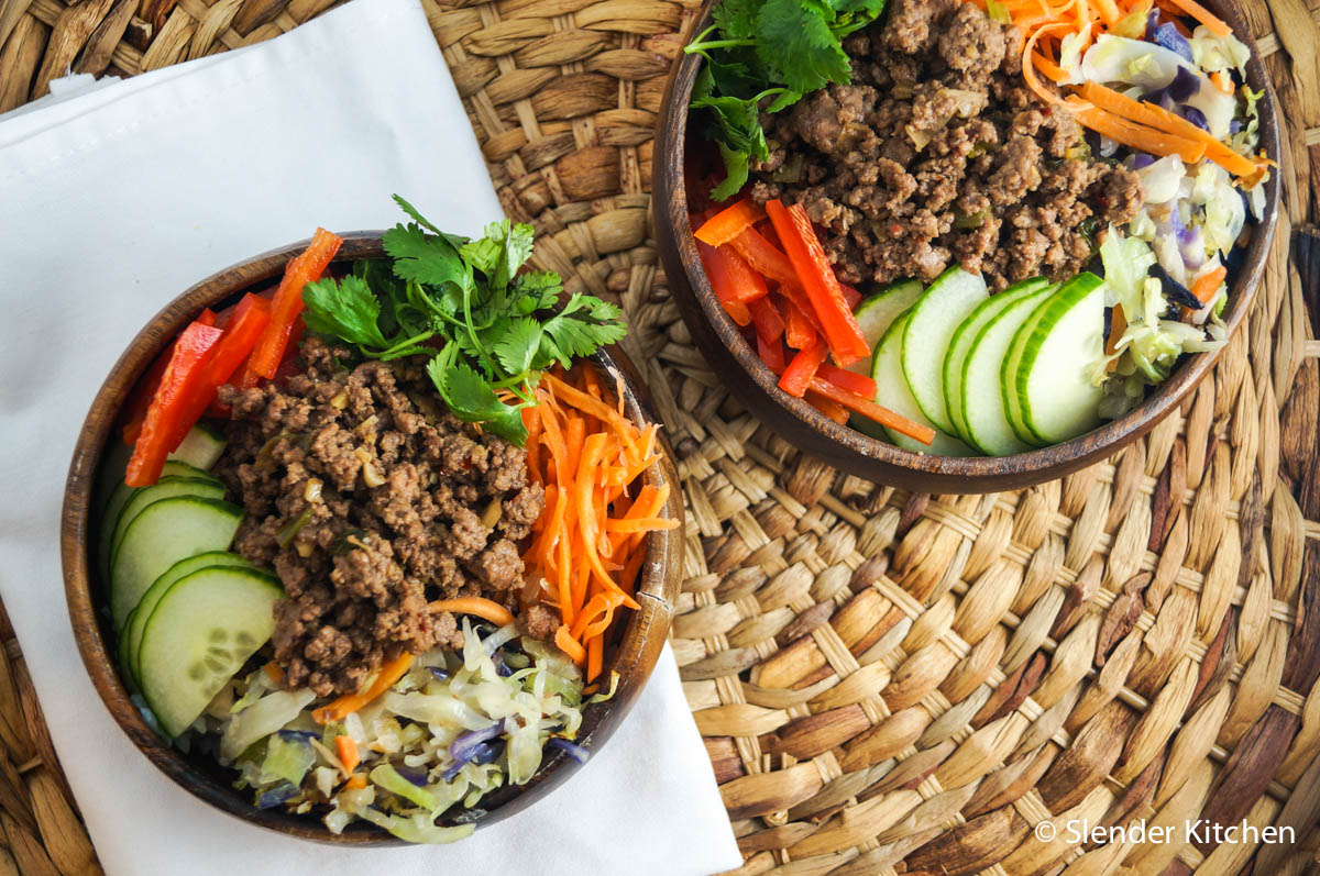 Vegetarian Bulgogi Bowls with Vegetables Slender Kitchen