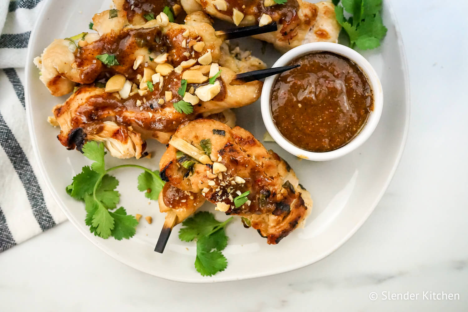 Thai Chicken Skewers Slender Kitchen