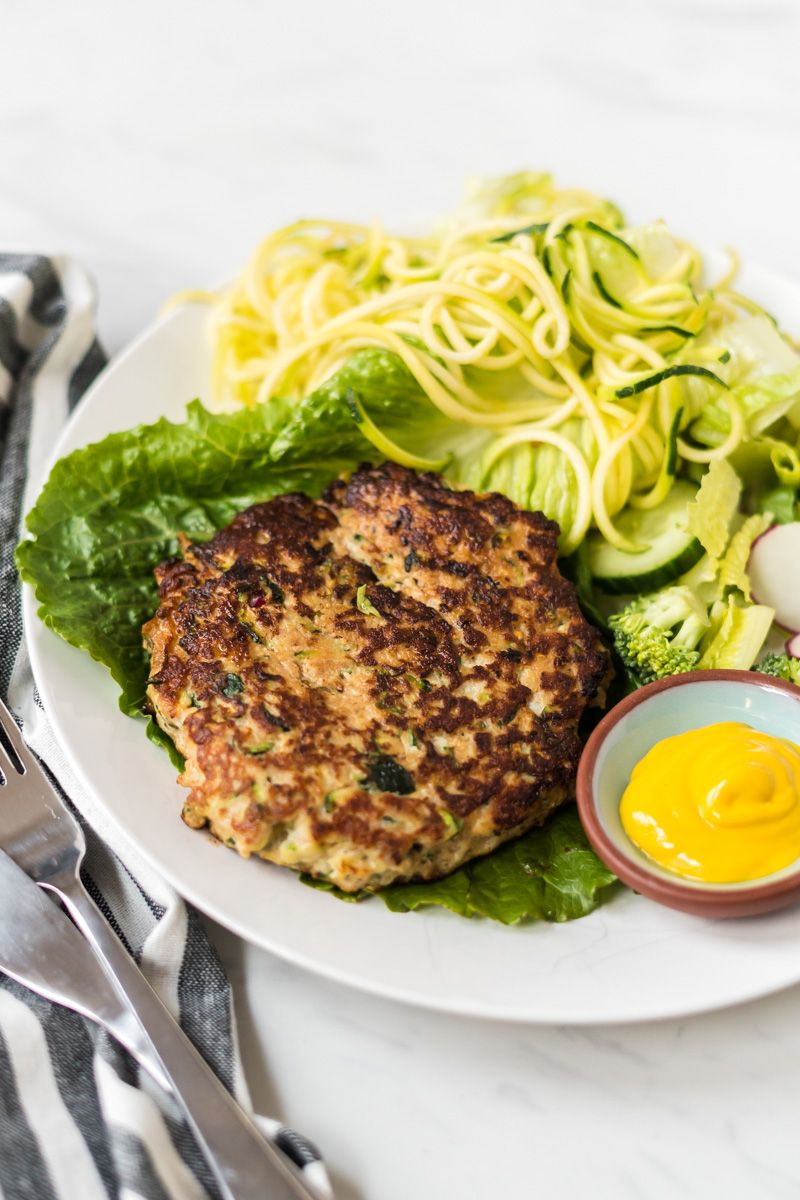 Chicken and Zucchini Burgers Slender Kitchen
