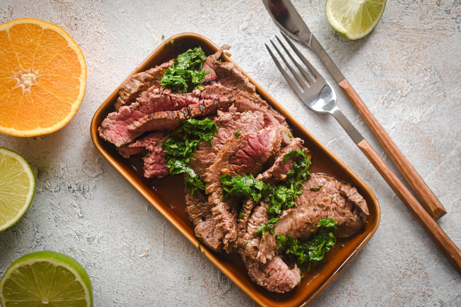 Grilled Citrus Marinated Carne Asada