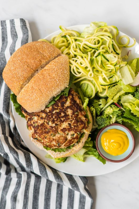 Chicken and Zucchini Burgers Slender Kitchen