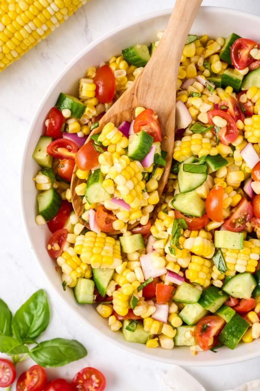 Easy Corn Salad - Slender Kitchen