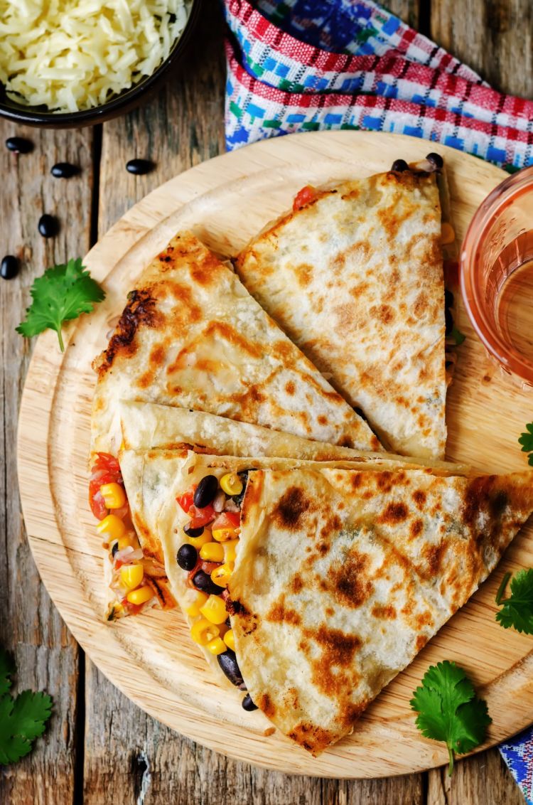 Black Bean and Corn Quesadillas Freezer Friendly Slender Kitchen