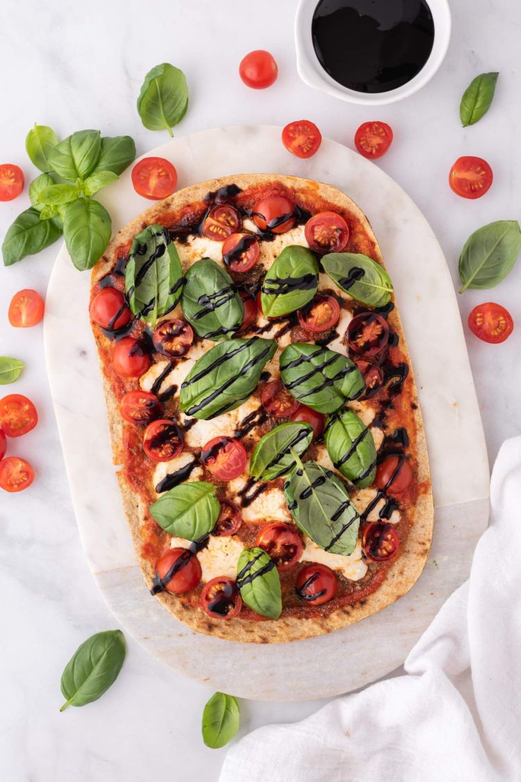 Caprese Flatbread Slender Kitchen