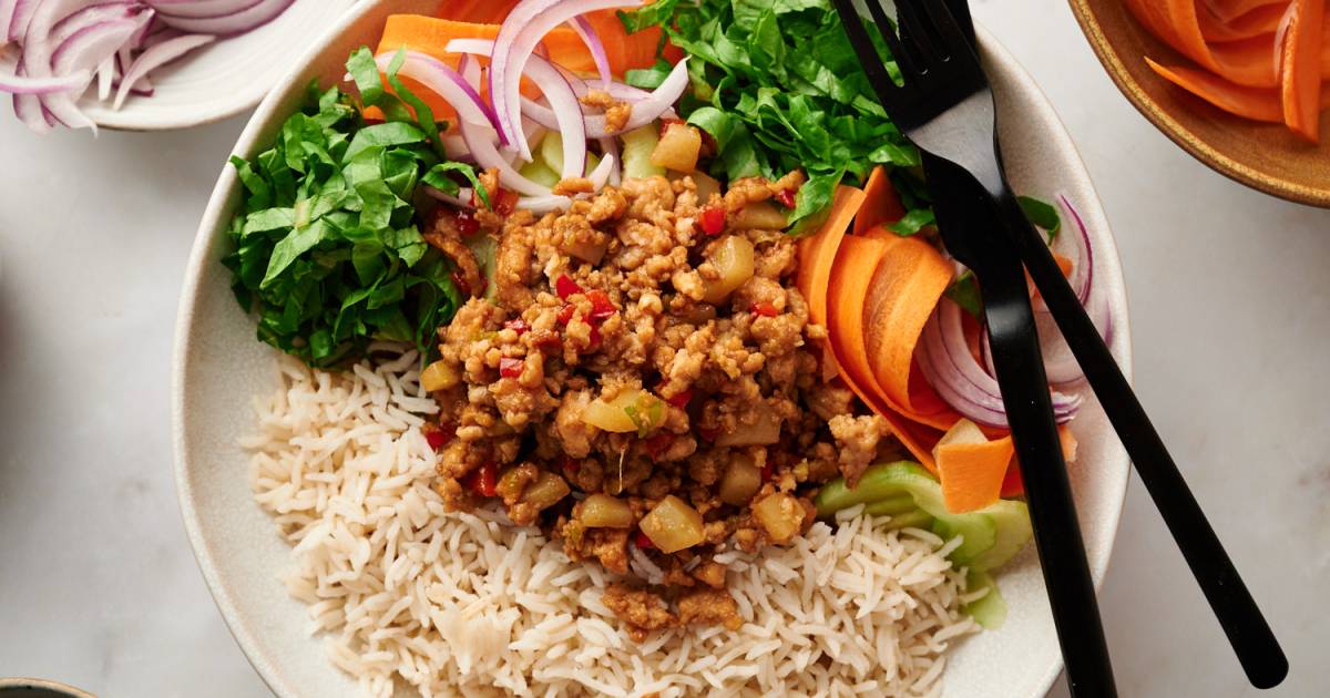 Asian Ground Turkey Bowls (15 Minute Meal!)- Slender Kitchen