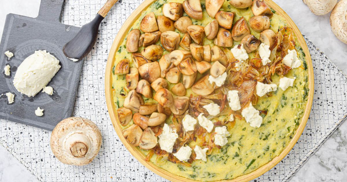 Polenta Bowls with Mushrooms and Spinach Slender Kitchen