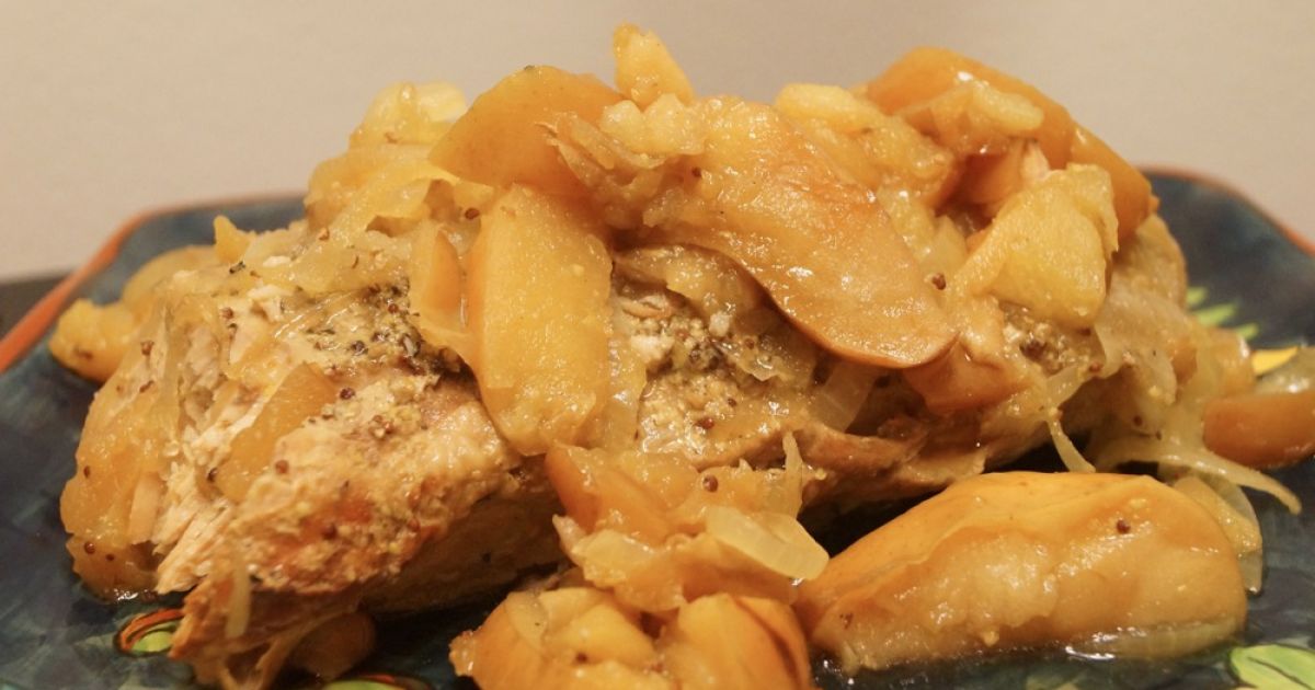 Sunday Slow Cooker: Pork Tenderloin and Apples - Slender ...