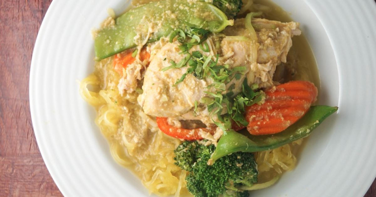 Slow Cooker Coconut Curry Chicken - Slender Kitchen