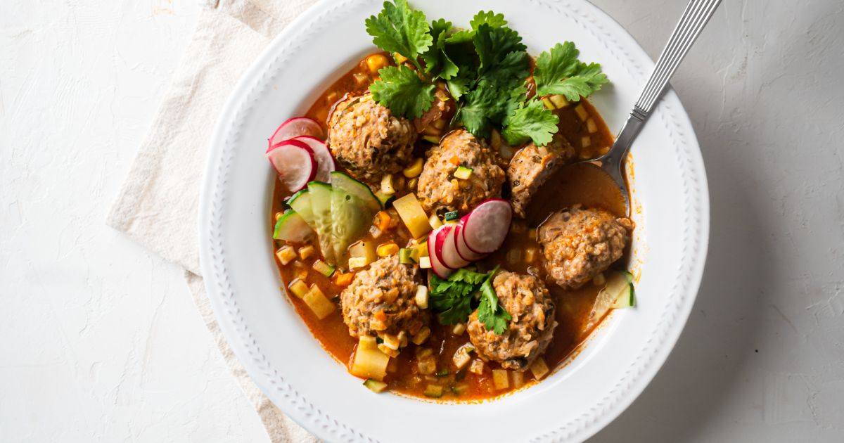 Albondigas Soup (Mexican Meatball Soup) {Hearty, Cozy & Ready in 45 Minutes!}