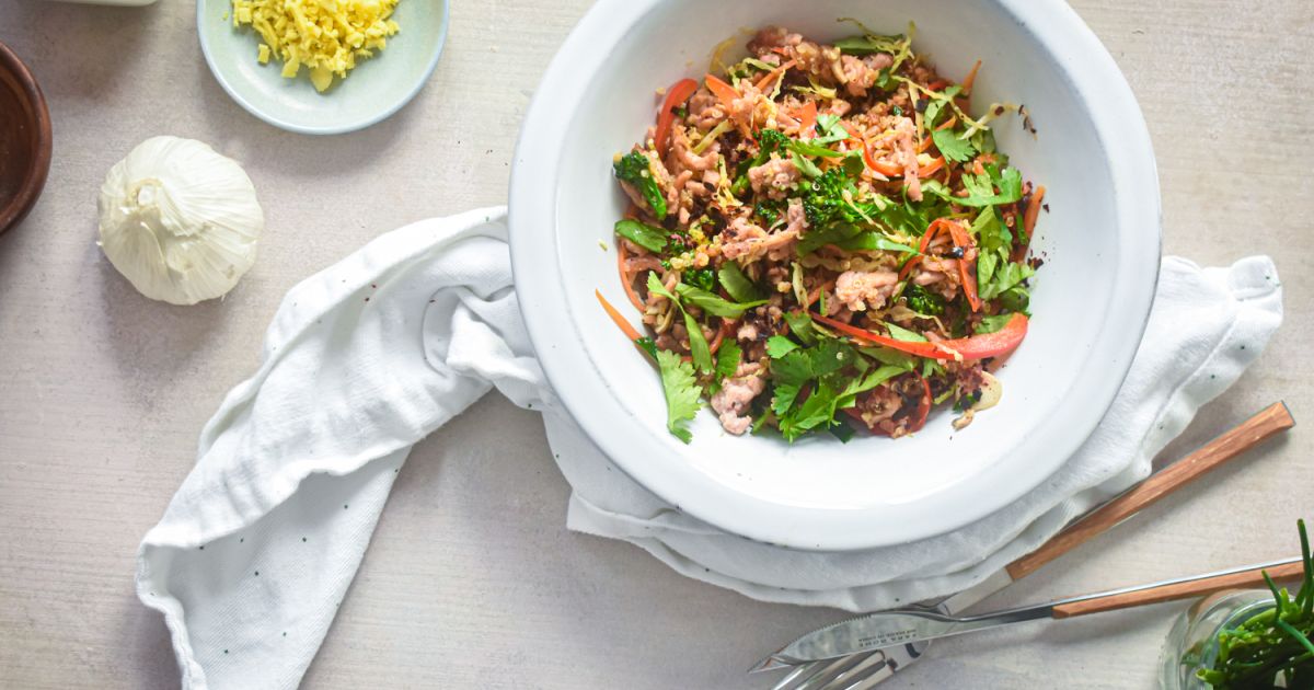 Asian Quinoa and Turkey Stir Fry Slender Kitchen