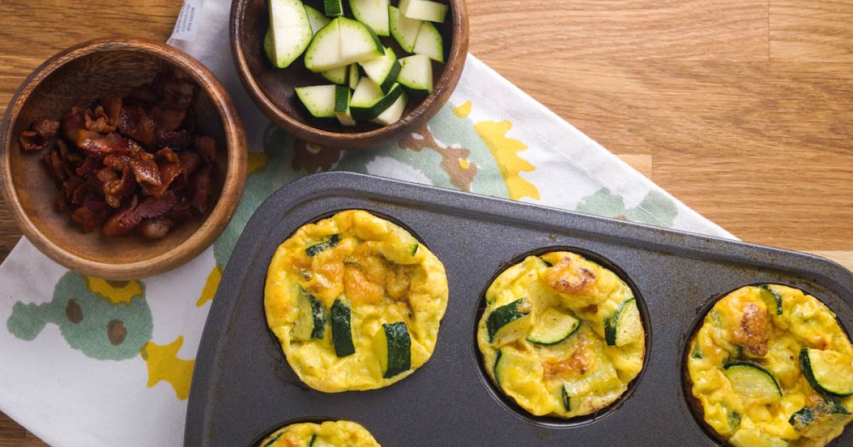Bacon, Zucchini, and Cheese Egg Muffins Slender Kitchen