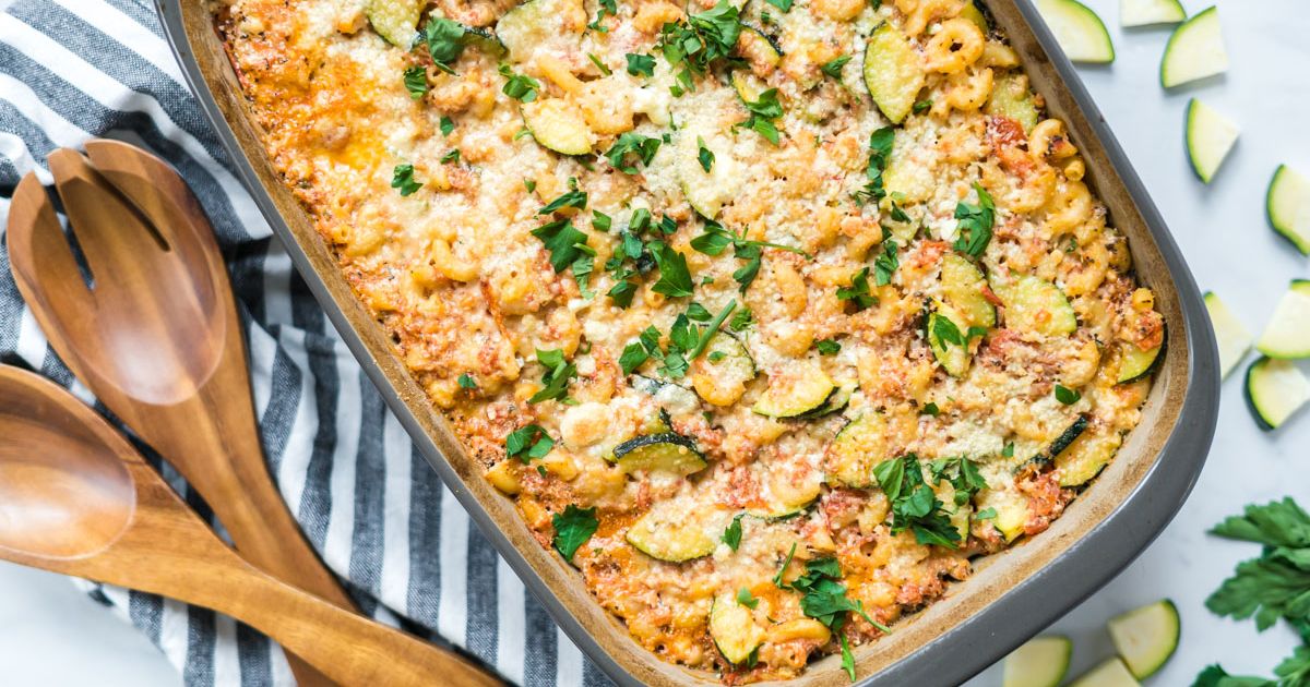 Baked Zucchini Pasta Slender Kitchen