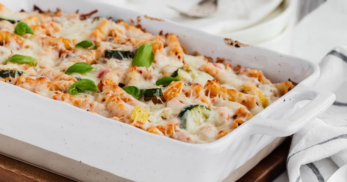 Baked Roasted Vegetable Ziti - Slender Kitchen