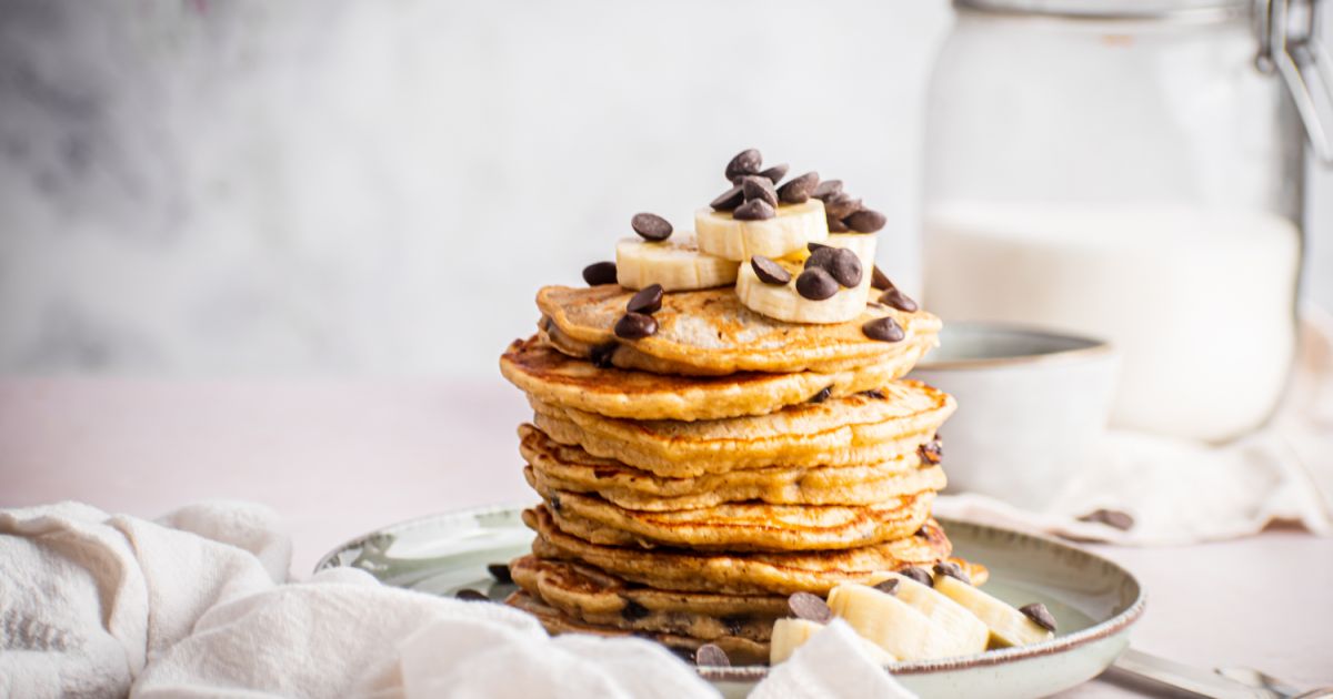Banana Chocolate Chip Pancakes Slender Kitchen