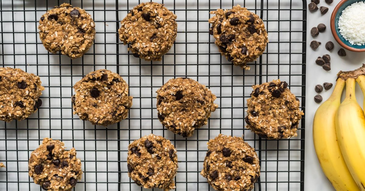 Banana Chocolate Chip Oatmeal Cookies - Slender Kitchen