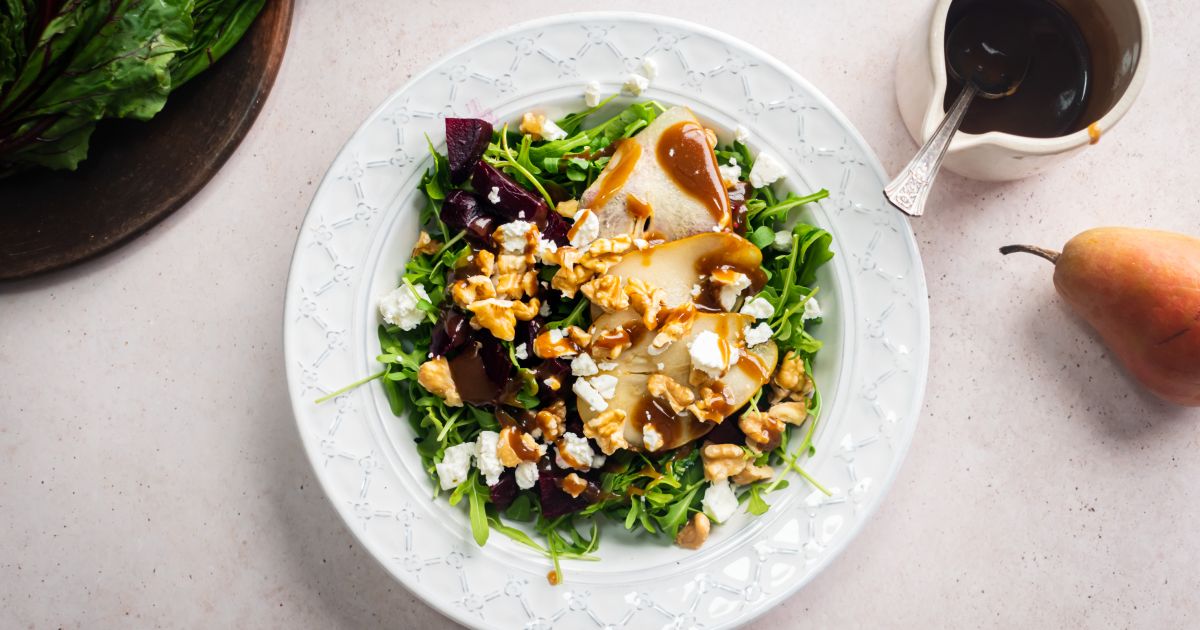 Beet Salad with Goat Cheese - Slender Kitchen