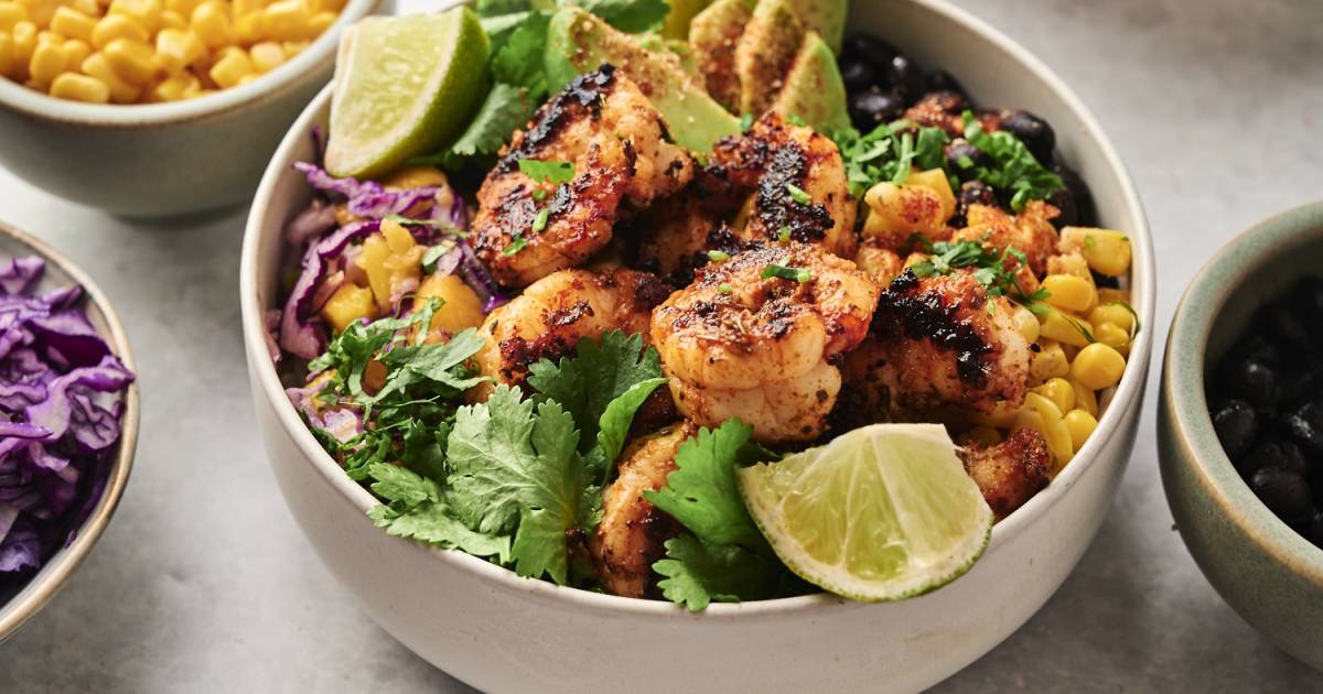 Blackened Shrimp Bowls (40g Protein!)