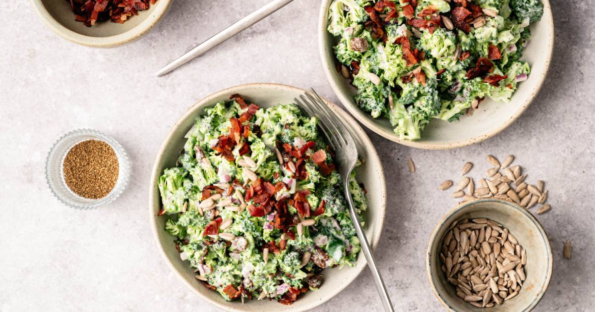 Greek Yogurt Broccoli Salad {Light, Fresh & Perfect for Summer!}