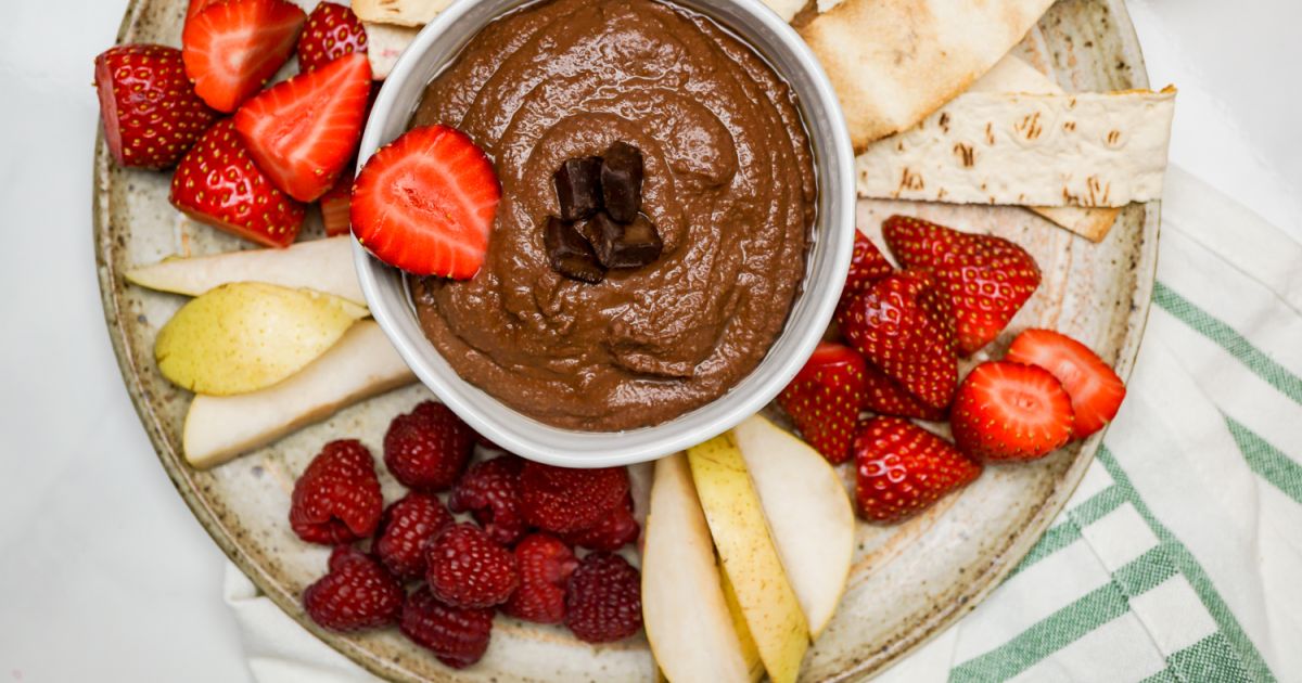 Brownie Batter Chocolate Hummus Slender Kitchen