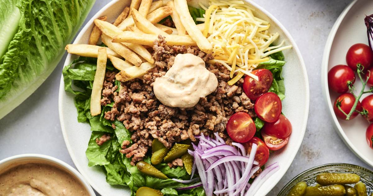Burger Bowls (Healthy 15 Minute Meal!) - Slender Kitchen