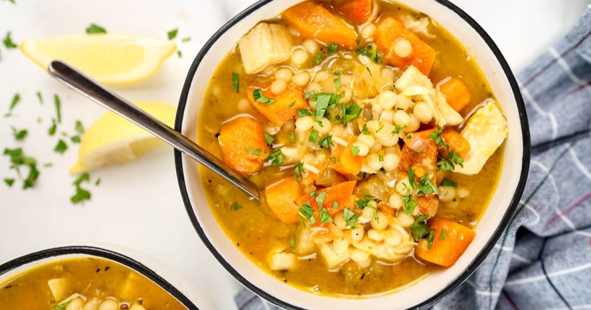 Chicken and Sweet Potato Soup - Slender Kitchen