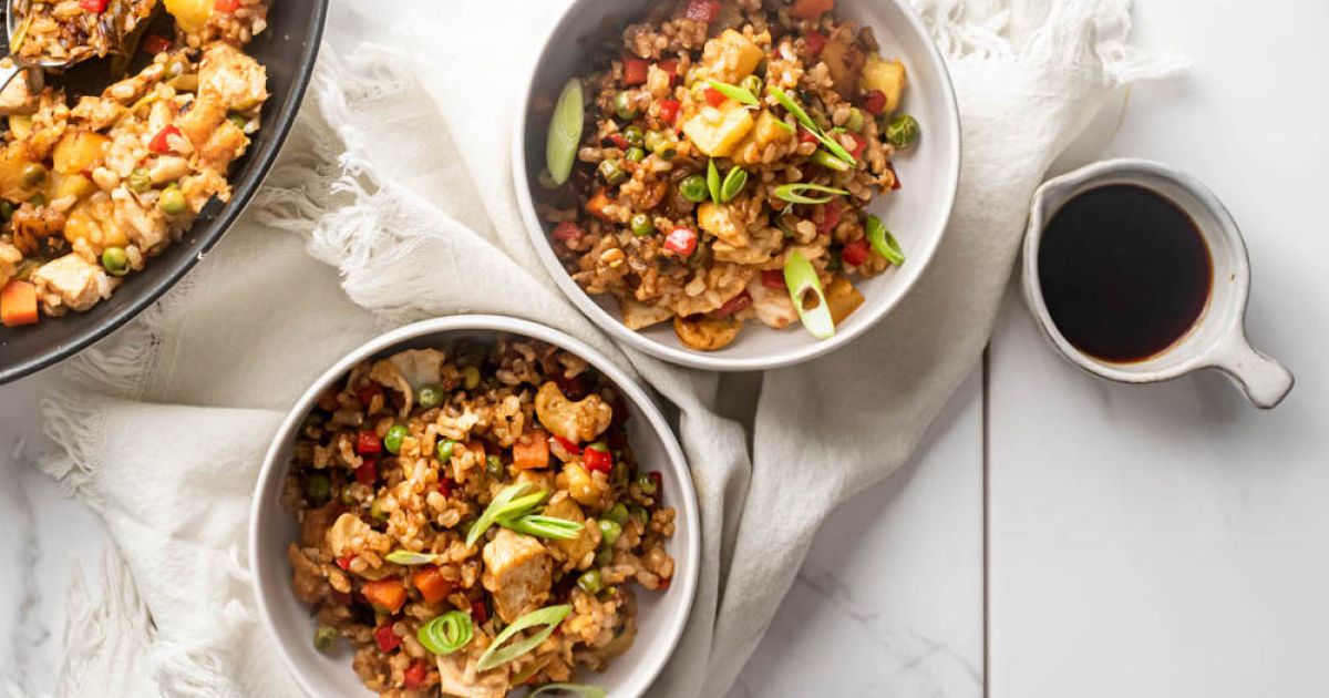 Chicken and Pineapple Fried Rice - Slender Kitchen