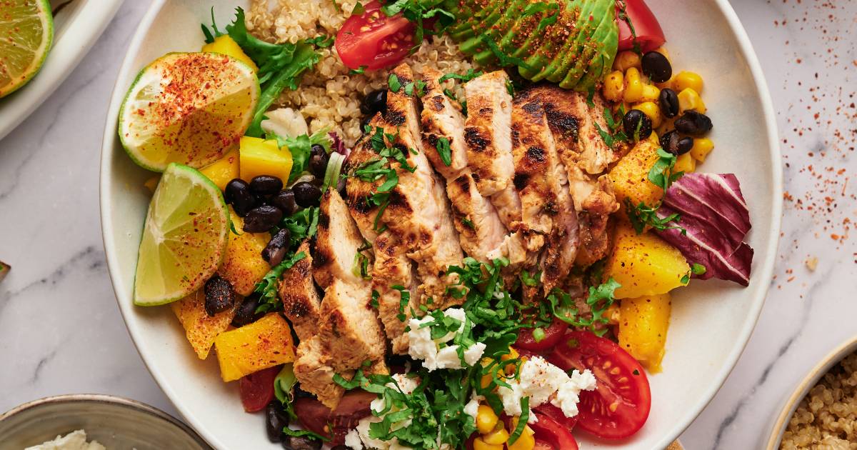 Chicken Quinoa Bowls Slender Kitchen