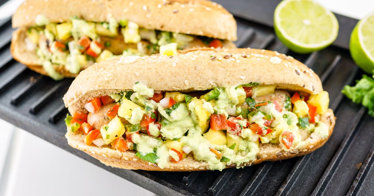 Pineapple Chicken Sausages Slender Kitchen