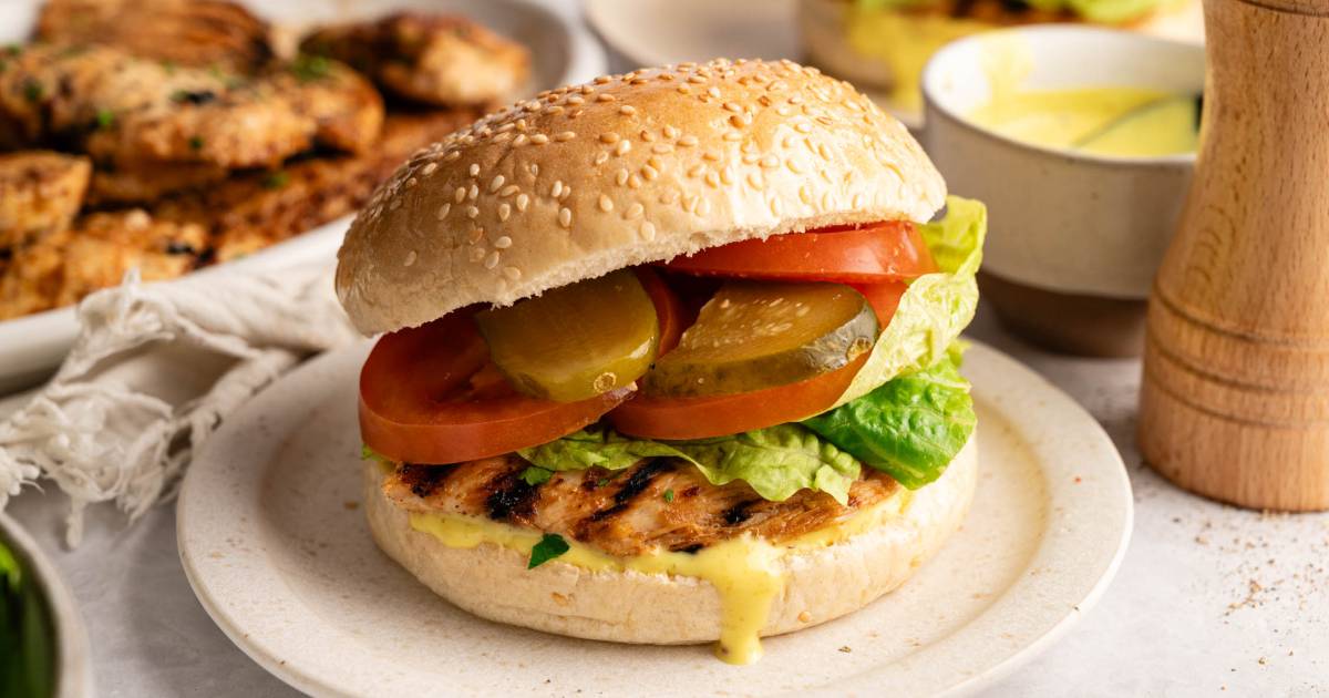 Copycat Chick-fil-A Grilled Chicken Sandwich - Slender Kitchen