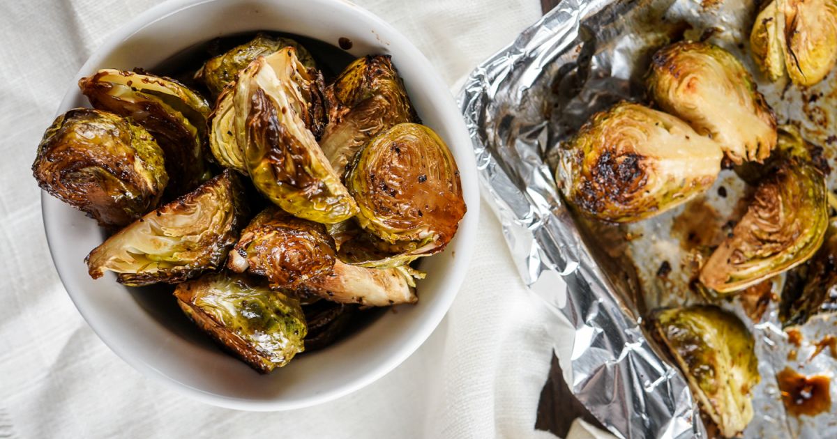 Crispy Balsamic Brussel Sprouts 