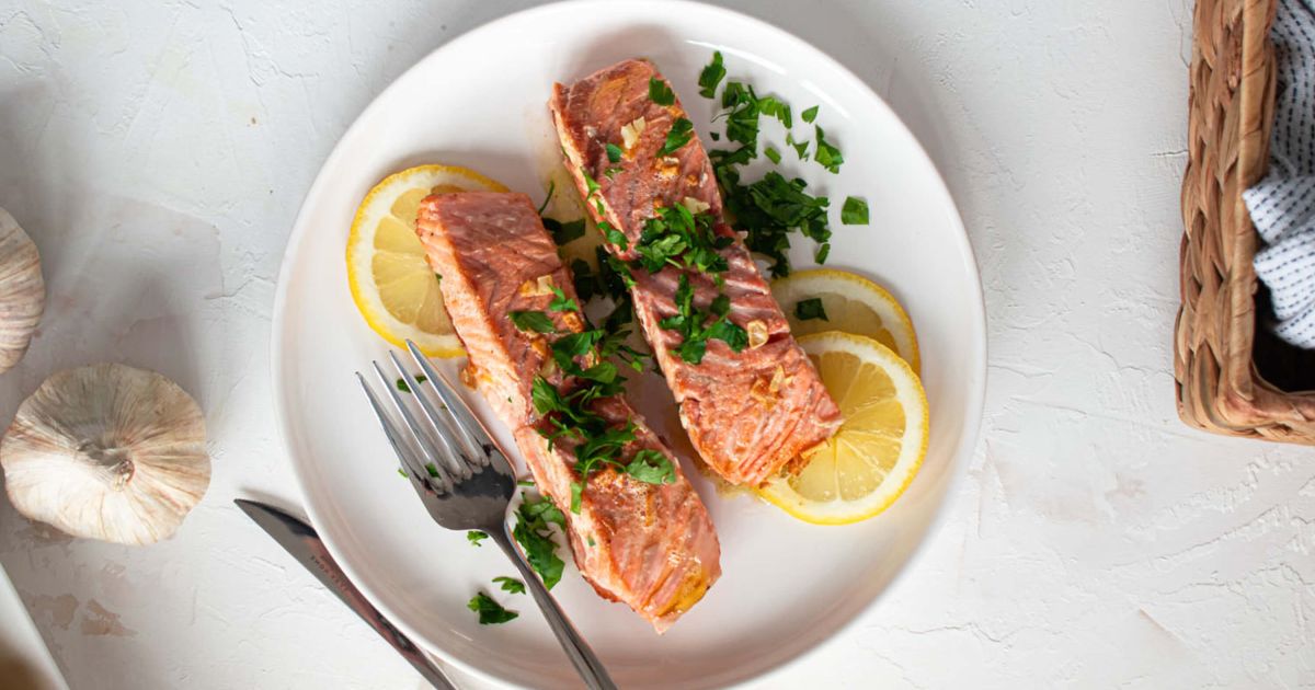 Dijon Baked Salmon - Slender Kitchen