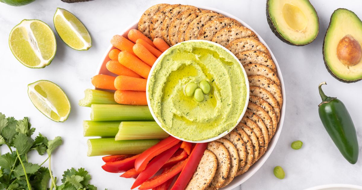 Edamame Hummus - Slender Kitchen