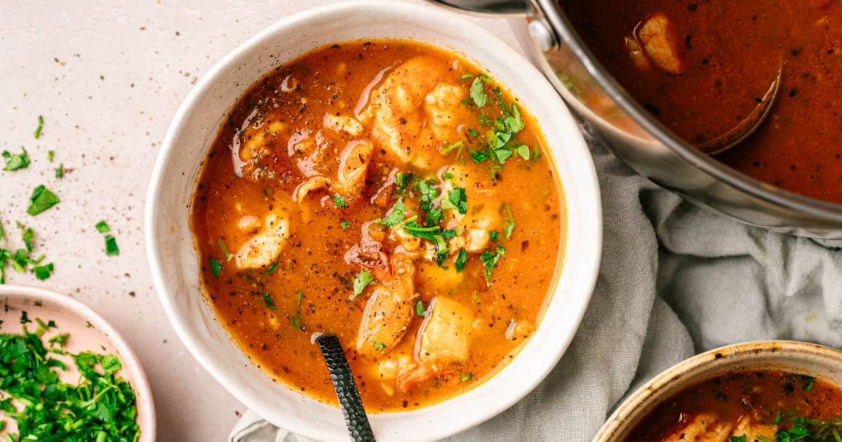Fish and Shrimp Stew {Cozy, Flavor Packed & Naturally Low Carb!}