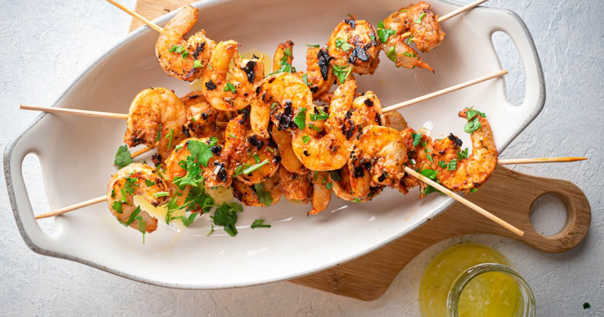 Garlic Grilled Shrimp - Slender Kitchen