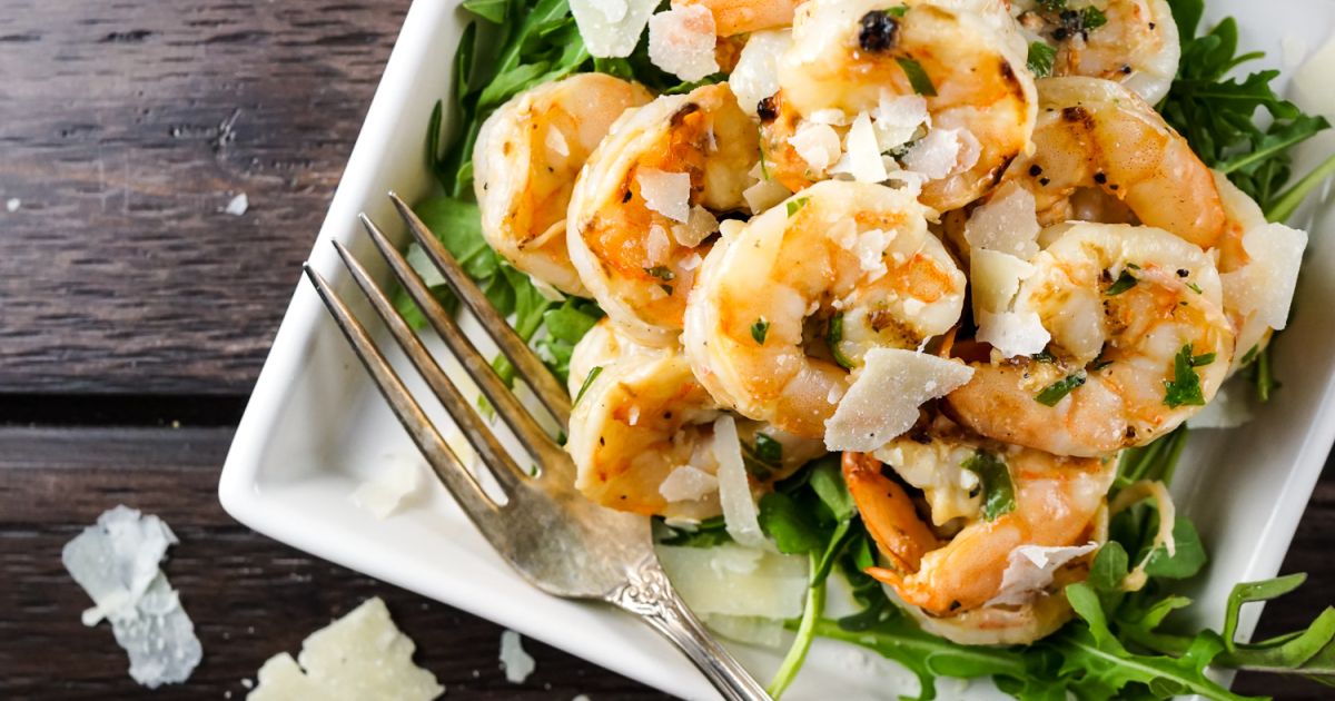 Garlic Parmesan Shrimp - Slender Kitchen