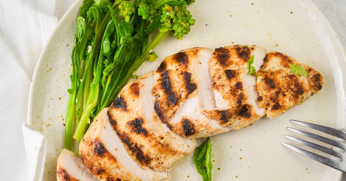 Grilled Basil Lime Chicken Breast 
