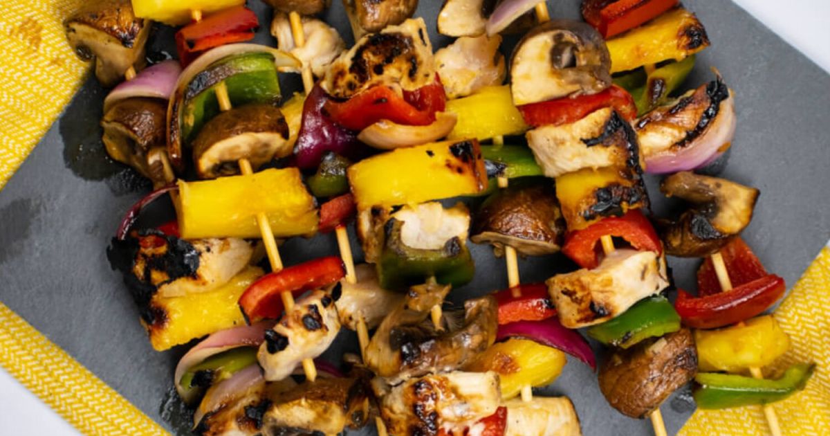 Hawaiian Chicken Kabobs Slender Kitchen