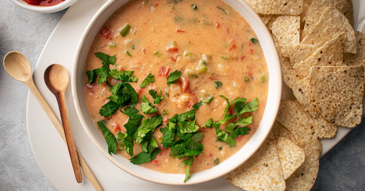 Healthy Queso Dip Slender Kitchen