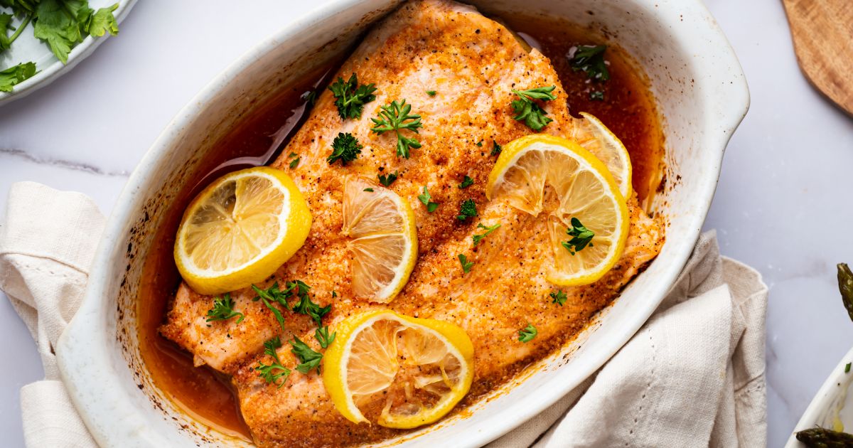 Lemon Pepper Salmon (5 Ingredients!) - Slender Kitchen