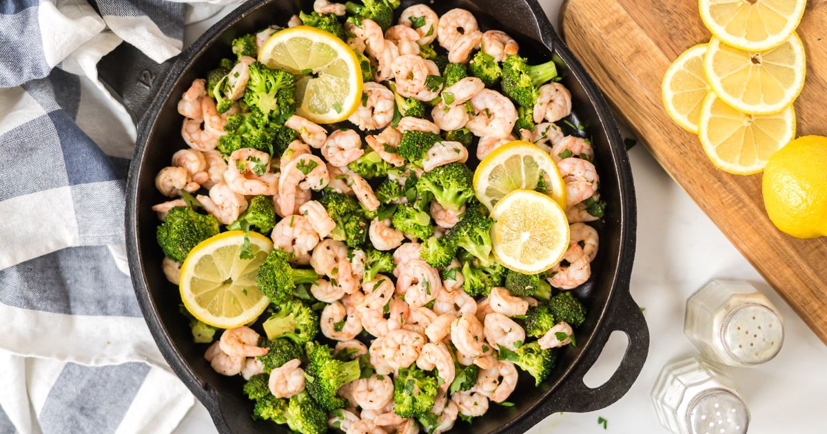 Lemon Pepper Shrimp and Broccoli - Slender Kitchen