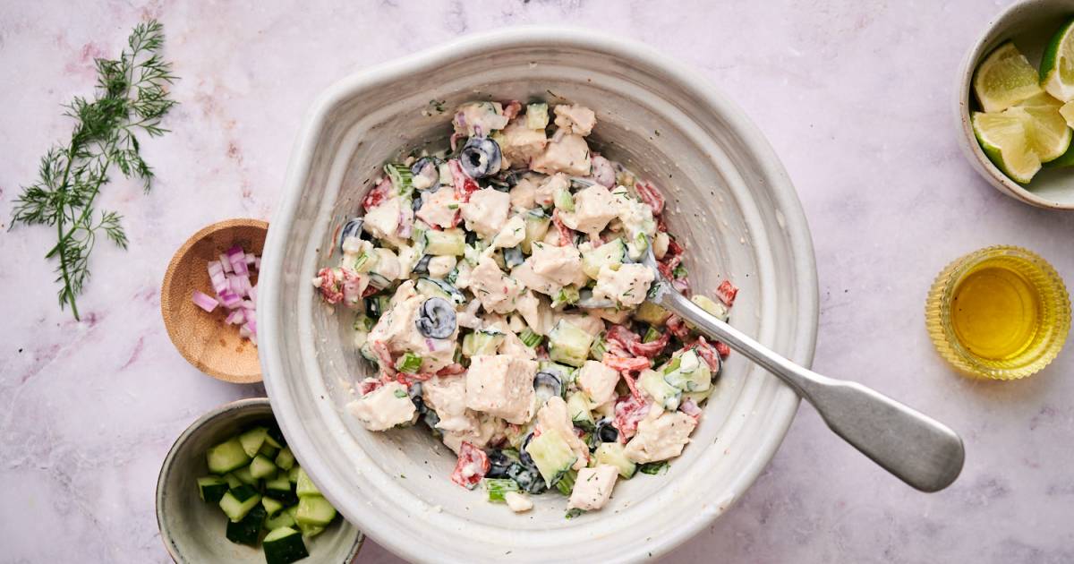 Mediterranean Chicken Salad - Slender Kitchen