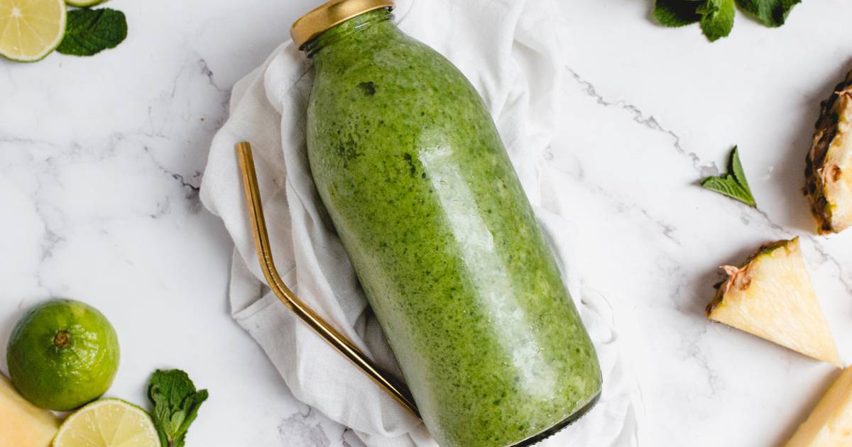 Mint Fruit Smoothie (5 Flavor Options!) - Slender Kitchen