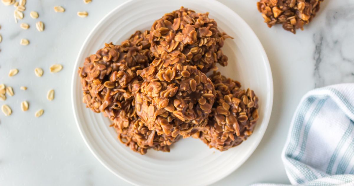 Healthy No Bake Oatmeal Cookies - Slender Kitchen