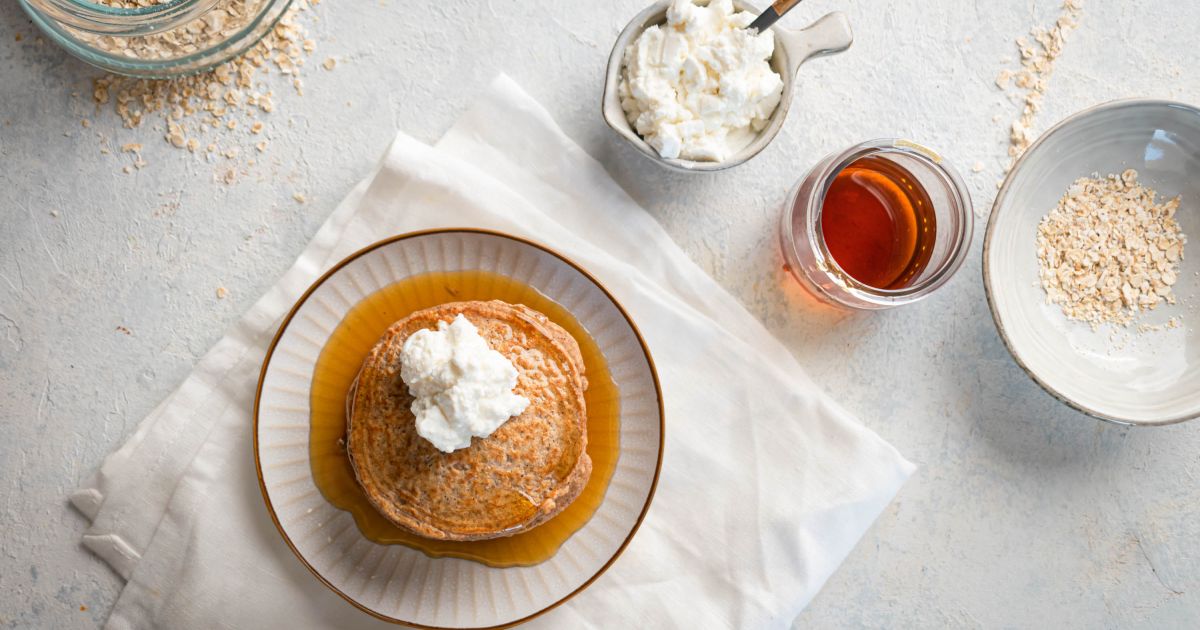 Oatmeal Protein Pancakes (No Protein Powder!) Slender Kitchen